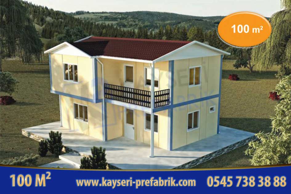 Anahtar Teslim Dubleks Prefabrik Ev 100 m²