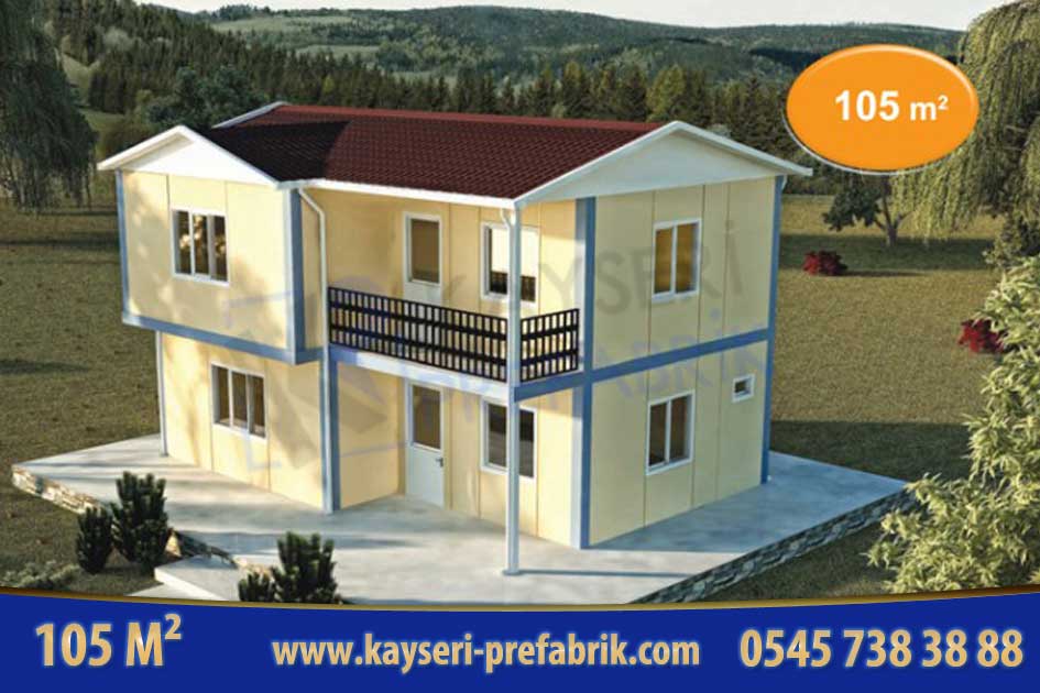 Anahtar Teslim Dubleks Prefabrik Ev 105 m²