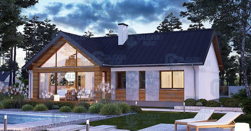 Anahtar Teslim Çelik Ev 119 m²