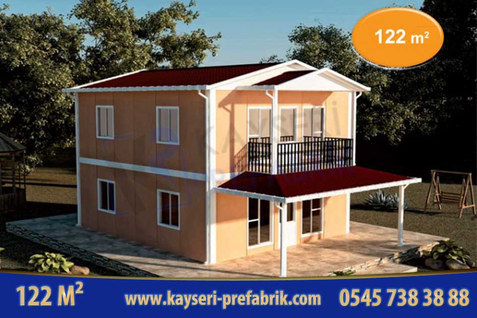 Anahtar Teslim Dubleks Prefabrik Ev 122 m²
