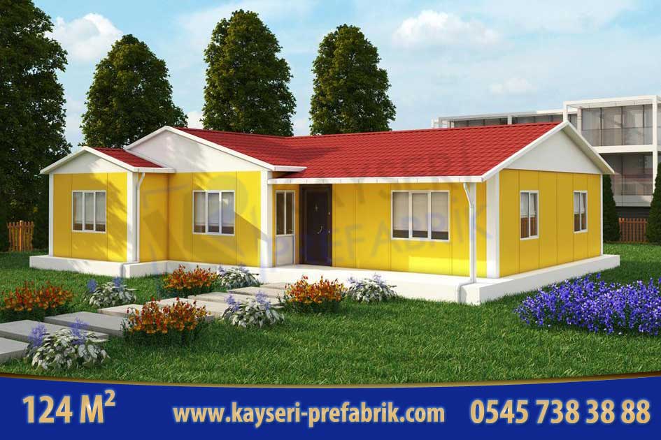 Anahtar Teslim Prefabrik Ev 121 m²