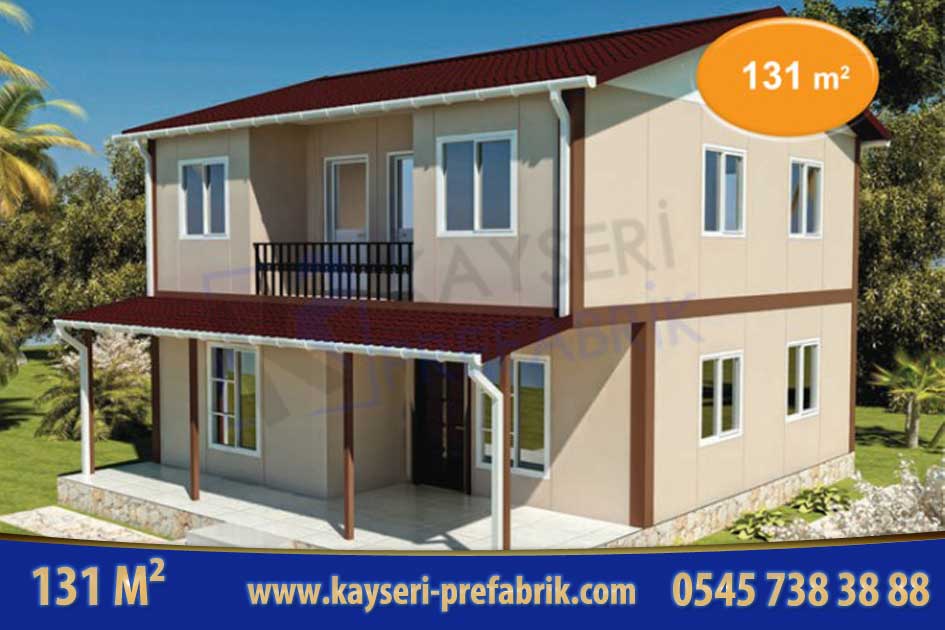 Anahtar Teslim Dubleks Prefabrik Ev 131 m²