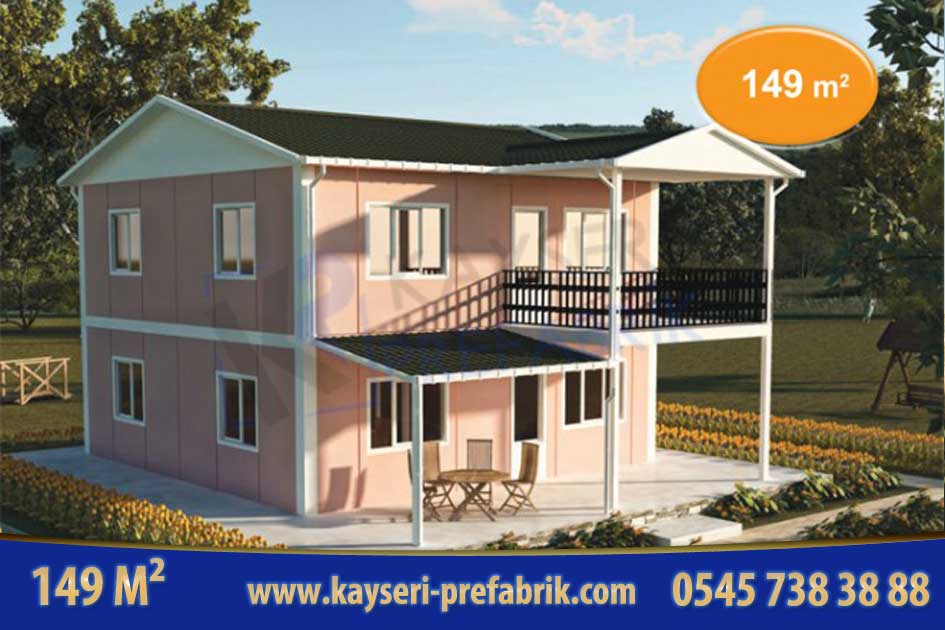 Anahtar Teslim Dubleks Prefabrik Ev 149 m²
