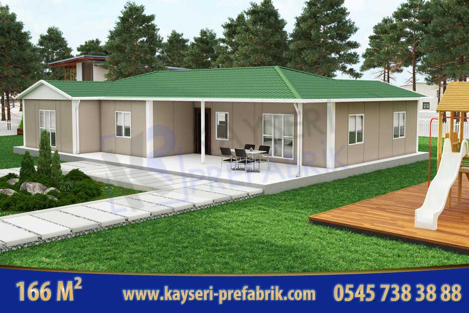 Anahtar Teslim Prefabrik Ev 166 m²