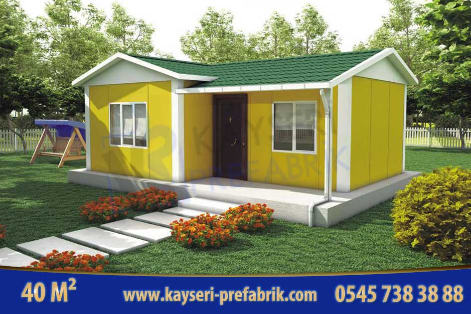 Anahtar Teslim Prefabrik Ev 40 m²