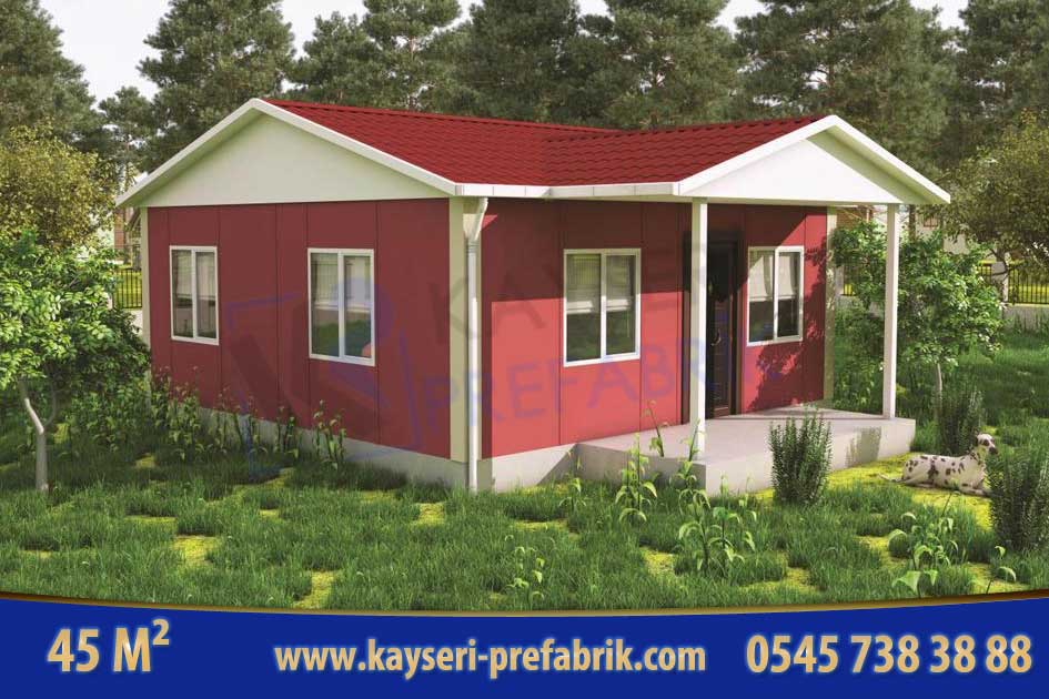 Anahtar Teslim Prefabrik Ev 45 m²