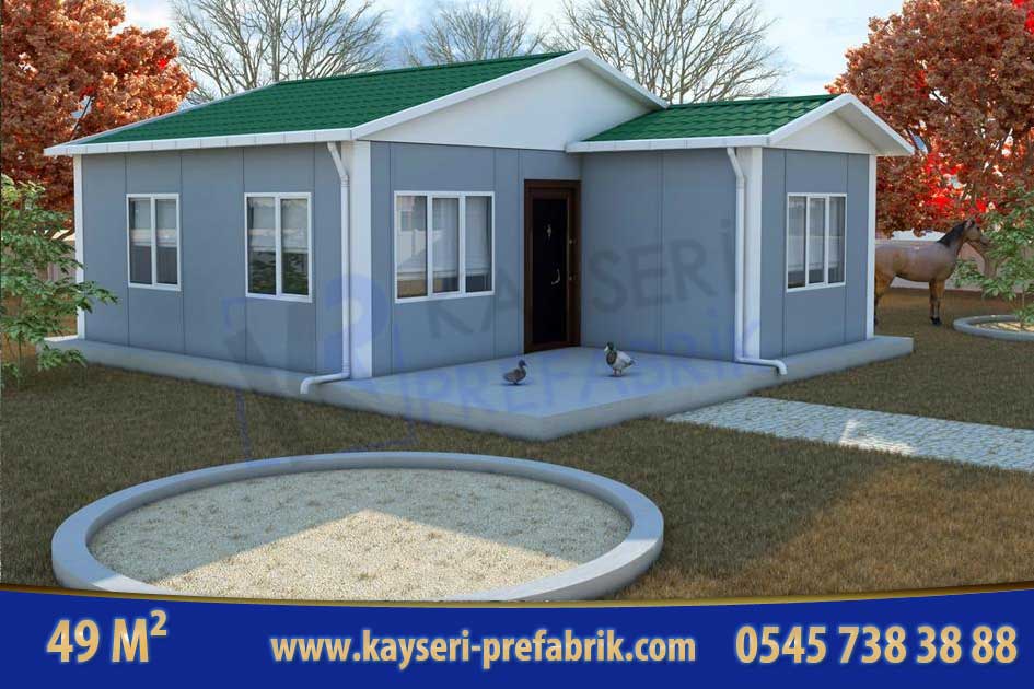 Anahtar Teslim Prefabrik Ev 49 m²