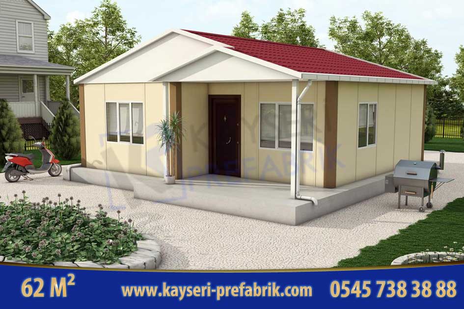 Anahtar Teslim Prefabrik Ev 62 m²