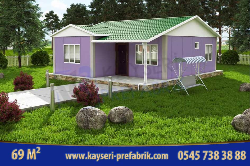Anahtar Teslim Prefabrik Ev 68 m²
