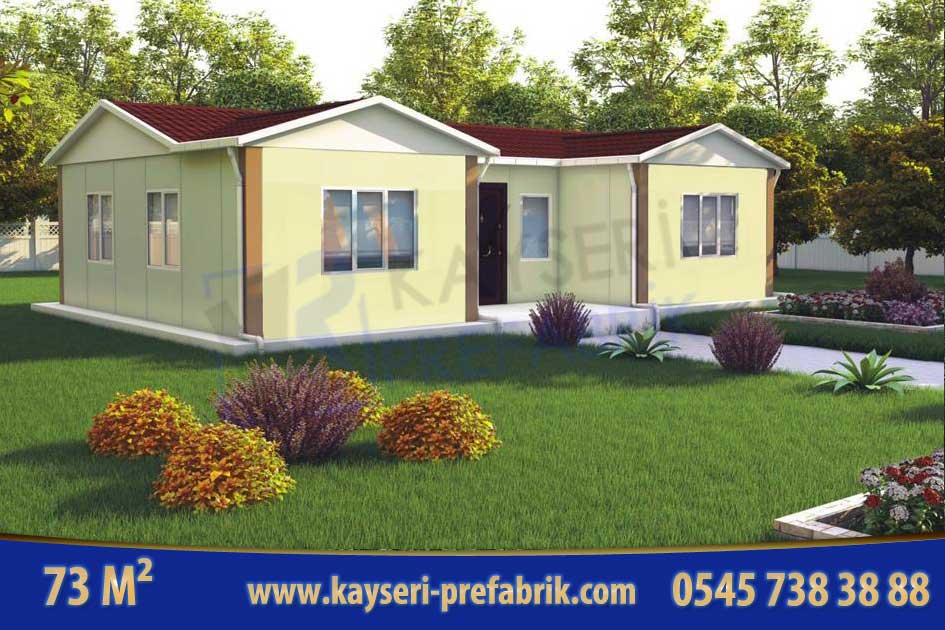 Anahtar Teslim Prefabrik Ev 73 m²