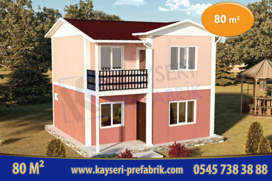 Anahtar Teslim Dubleks Prefabrik Ev 80 m²