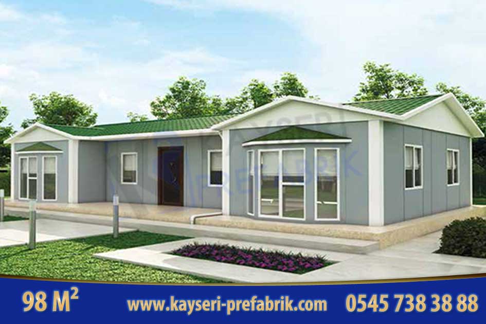 Anahtar Teslim Prefabrik Ev 98 m²