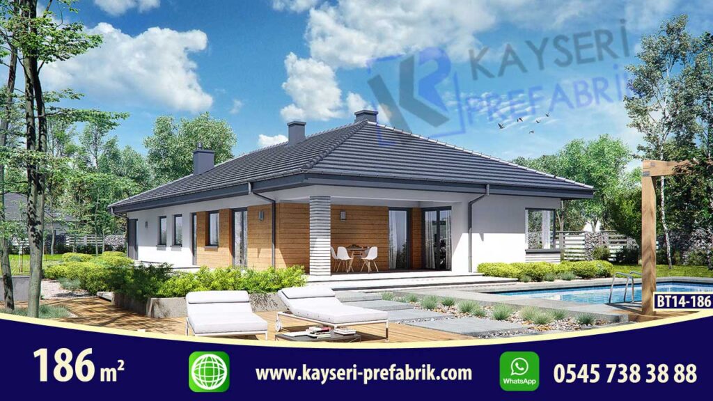 Anahtar Teslim Butik Tek Katlı Villa 186 m²